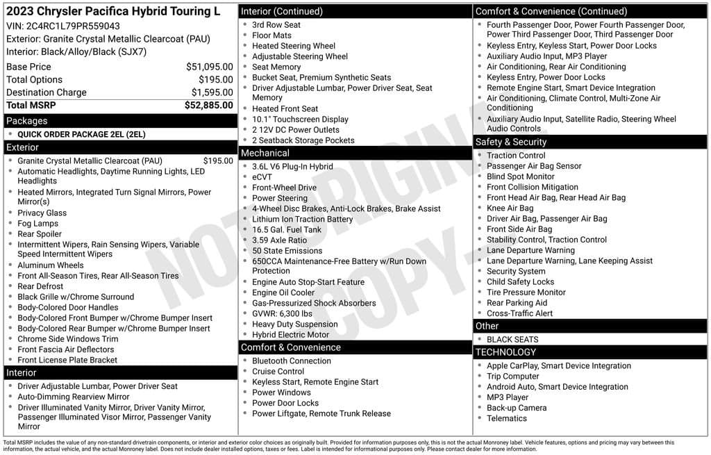 2023 CHRYSLER Pacifica - Image 44