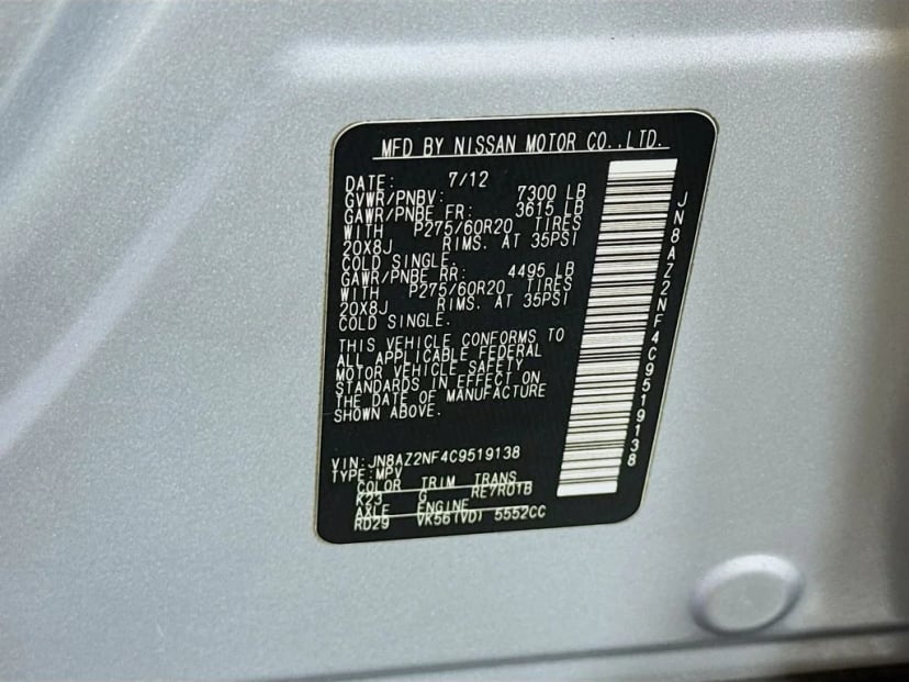 2012 INFINITI QX56 - Image 44