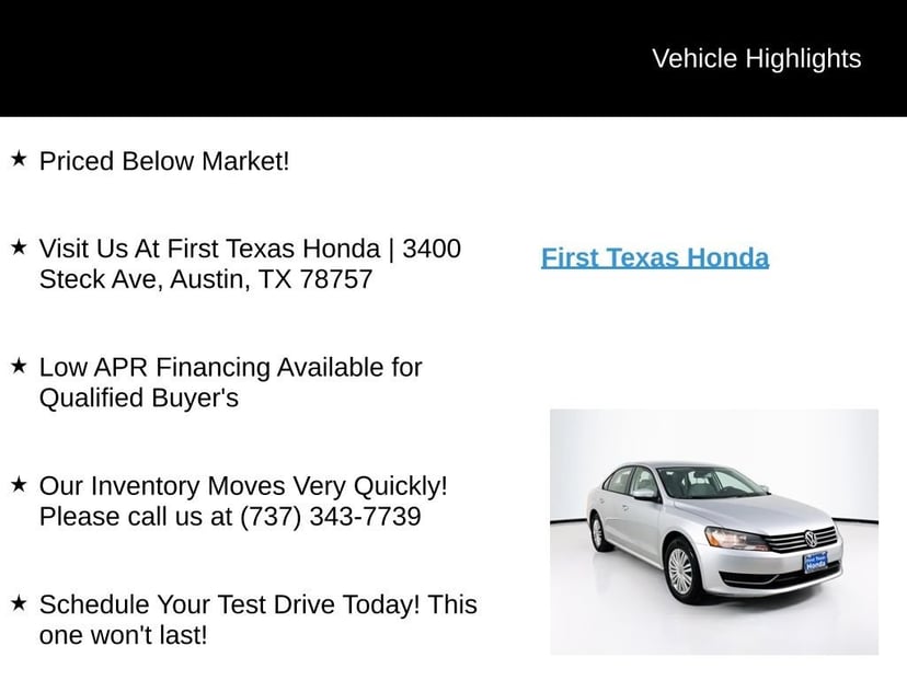 2015 Volkswagen Passat - Image 9