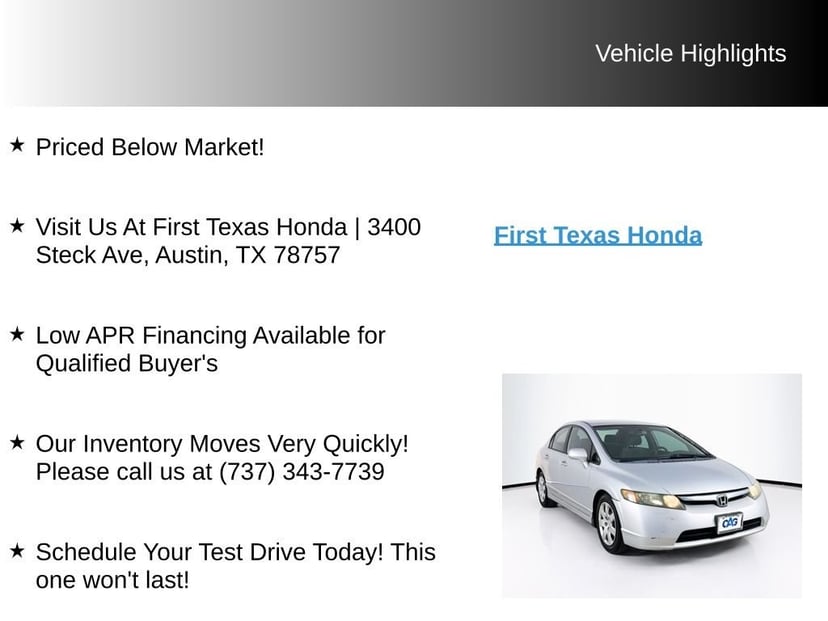 2007 Honda Civic - Image 9
