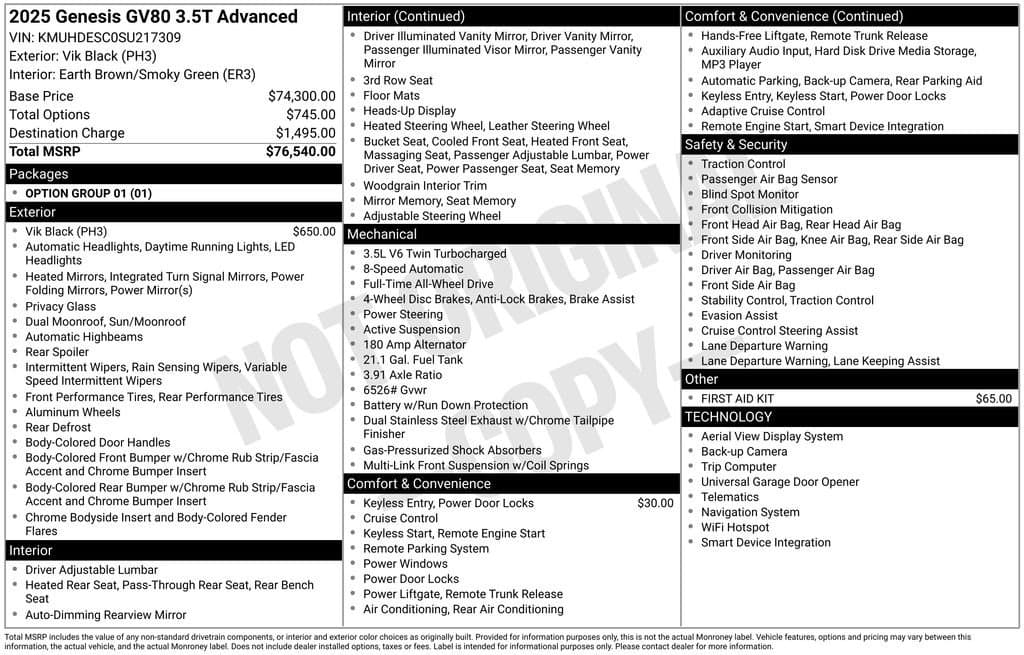 2025 GENESIS GV80 - Image 44