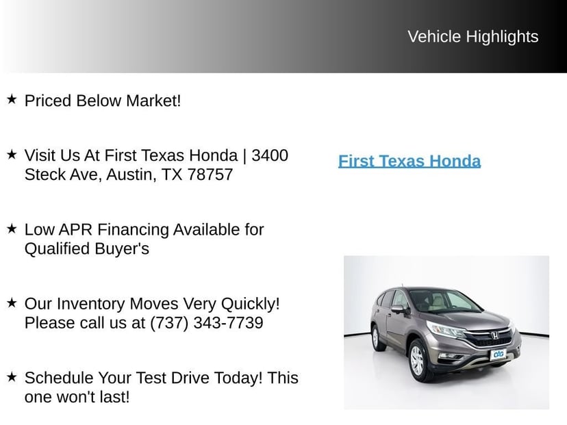 2015 Honda CR-V - Image 9