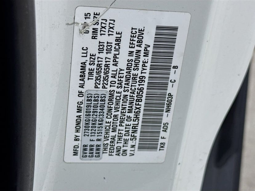 2015 Honda Odyssey - Image 42