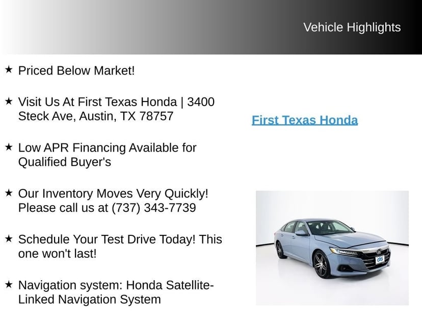 2022 Honda Accord - Image 9