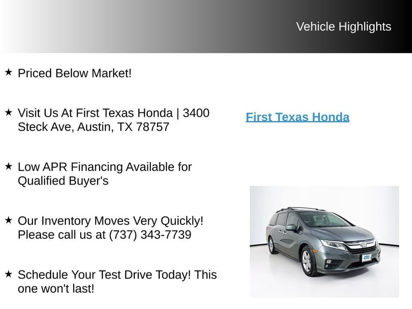 2019 Honda Odyssey - Image 9