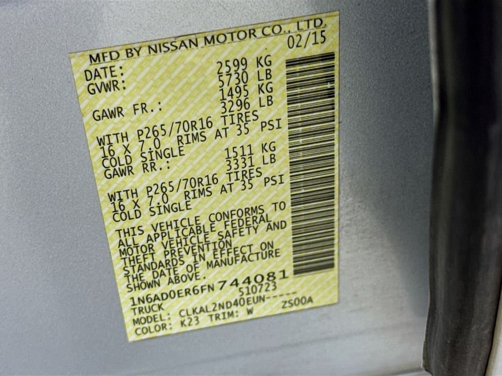2015 NISSAN Frontier - Image 39
